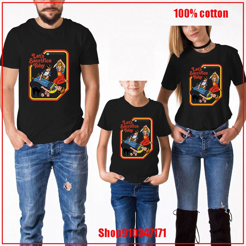それでは犠牲トビー悪魔召喚親子の衣装ファミリー衣装tシャツマッチング衣装母娘の家族セット 家族お揃いコーデ Aliexpress