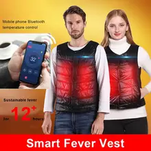 Thermal Clothing USB Infrared Heating Vest Temperature Control Flexible Washable Outdoor Waistcoat Fishing Hiking