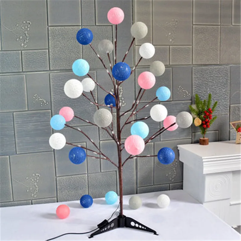  80cm Mini Small Christmas Tree Light Tree Plugging In Lights Led Color Of Macaron Living Room Bedro - 4000313765809