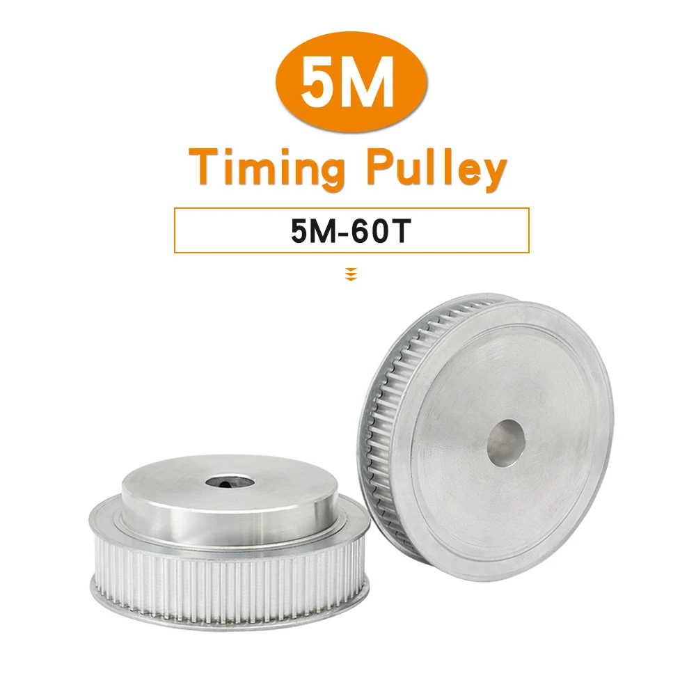 

Timing Pulley 5M-60T Bore 12/14/15/16/17/19/20 mm Aluminium Alloy Material Pulley Wheel BF Shape For Width 15/20 mm Timing Belt