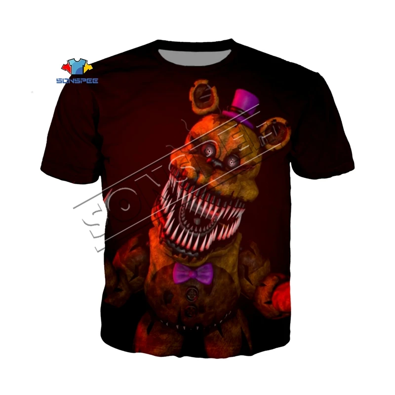 Мужская футболка высокого качества с 3d принтом «Five Nights at Freddy», футболки, одежда, Футболка Kpop FNAF Harajuku, футболка в стиле хип-хоп - Цвет: 13