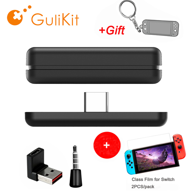 NS07 Route Air Wireless Bluetooth Audio Receiver transmitter Adapter USB-C with Microphone For Nintendo Switch PS4 PS5