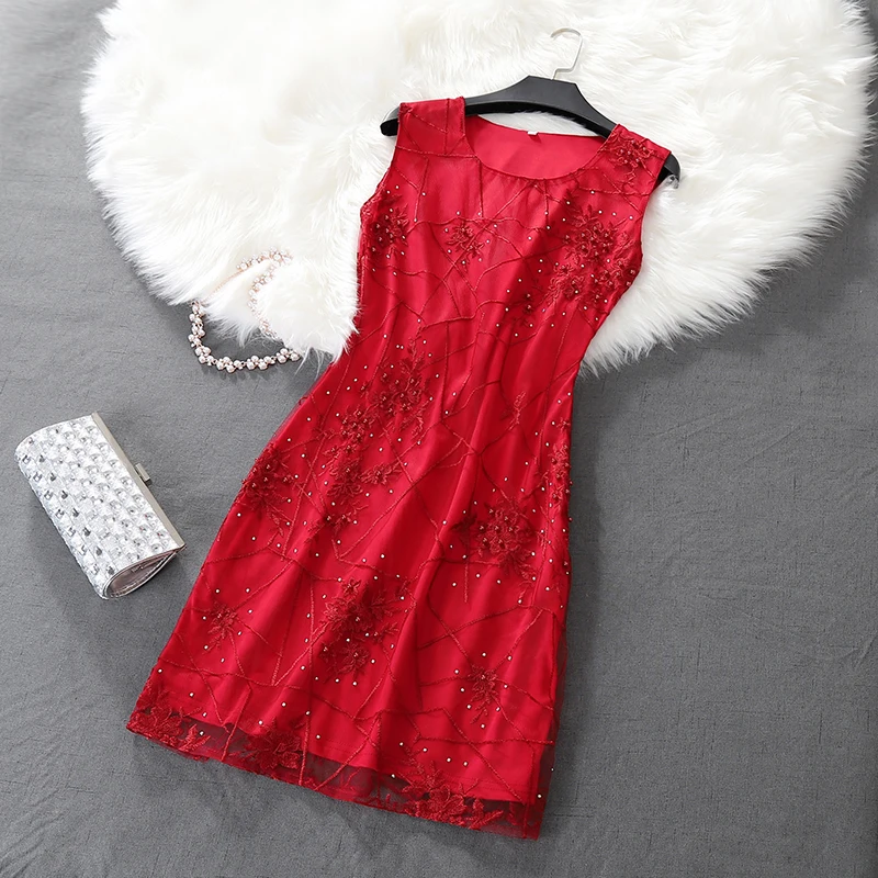 Элегантный винтажный сексуальный цветочный топ с блестками для женщин, красные элегантные коктейльные платья, коктейльные платья, платья для вечеринок Vestidos