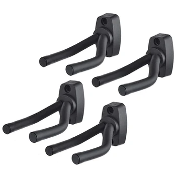

Guitar Hanger Black Wall Mount Display Hook Holder Stands-Easy To Install-Fits All Size Guitars,Bass,Mandolin,Violin,Banjo,Uku
