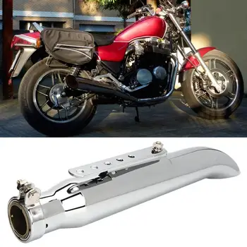 

escapamento moto Universal Motorcycle Exhaust Pipe Retro Electroplating Exhaust Silencer with 35/39/43mm Reducer motorcycle