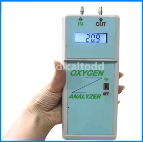  Digital LCD Display Portable Oxygen Analyzer Battery Oxygen Concentrator Purity Oxygen Purity Analy