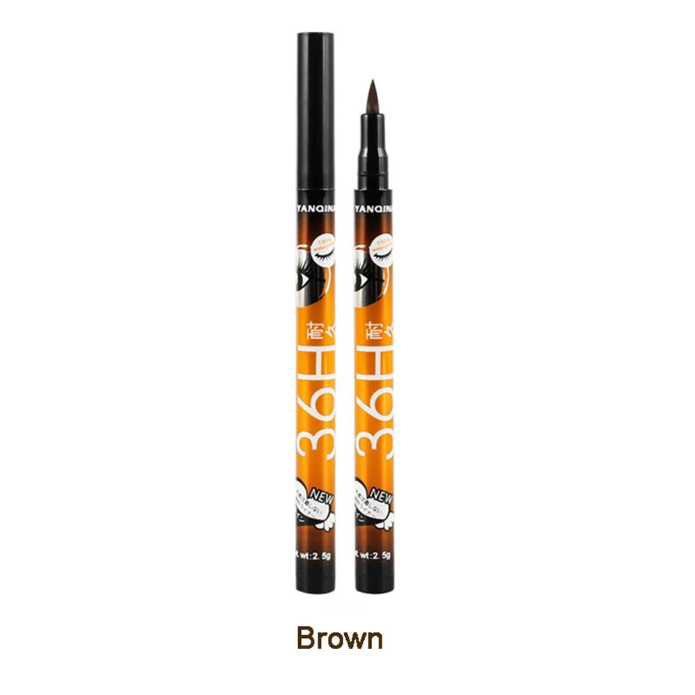 brown 5 стилей черная жидкая подводка для глаз тени коричневые макияж подводка для глаз цвет подводка для глаз Водостойкая Подводка для глаз трафарет для макияжа для стрел - Цвет: brown