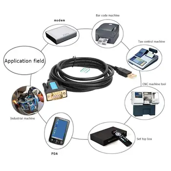 

CableDeconn C0407 USB to RS232 Male to Male PL-2303 Adapter Converter Cable
