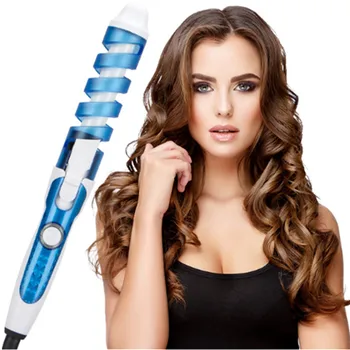 

New Ceramic Barrel Magic Spiral Curling Iron Electric Hair Curler Beauty Curling Wand Hair Styler Styling Tools 110-220V