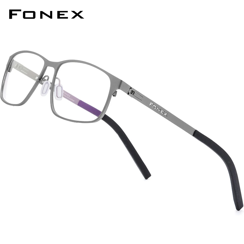 Fonex Alloy Optical Glasses Frame Men Ultralight Square Myopia Prescription Eyeglasses Male Full Korea Screwless Eyewear 9 Men S Eyewear Frames Aliexpress