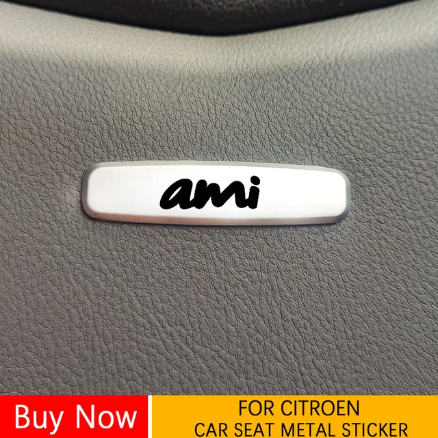 Car Seat Headrests Sticker Front Seat Tuning Badges Metal For Citroen C1 C5  C6 AMI C4L