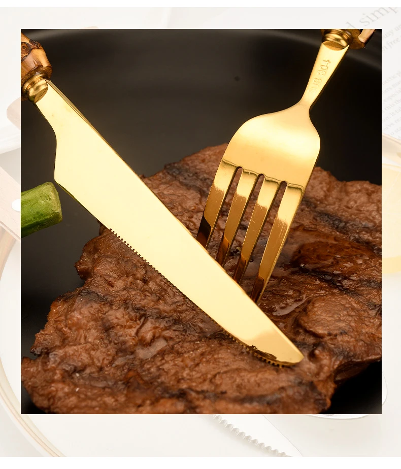 Wivico Set Couverts De 6 Personnes Table Dorés Ménagére 30 Pièces Ensemble De Table Couverts Inox Or Couvert Doré Comprend Des Couteaux/Fourchettes/ Cuillères,Fini Miroir,Lavable Au Lave-vaisselle