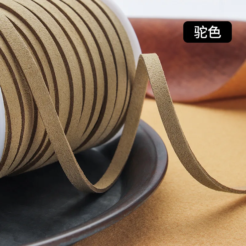 5mm Knitting Yarn Cloth Crochet Rope Suede Leather Cord Rustic Home Decor DIY Jewelry Necklace Craft Accessories Velvet String
