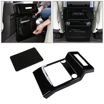 

ABS Gloss Rear Row Anti-kick Board Air Conditioning Vent Outlet Cover Trim Frame Panel fit for Discovery 5 HSE L462 2017 2018