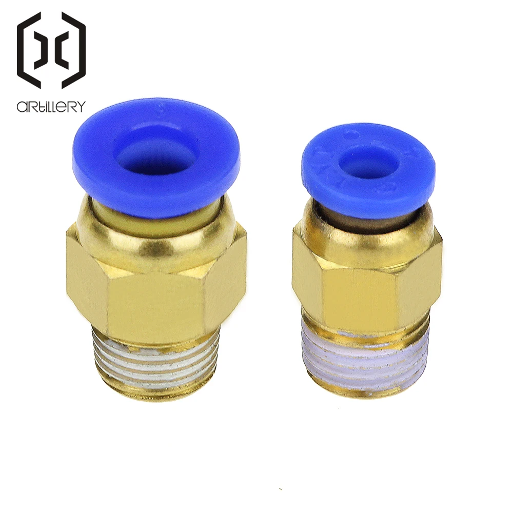 

3D Printer Pneumatic Fitting Push in Quick Connector Fittings for PC4-01 1.75mm or PC6-01 3.0mm