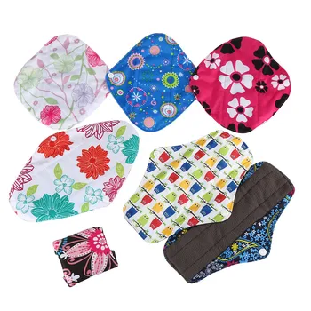 

1Pc Reusable Pads Bamboo Cloth Pads Sanitary Pads Washable Panty Liner Mama Maternity Menstrual Towel Cotton Pad Size S M L 1224