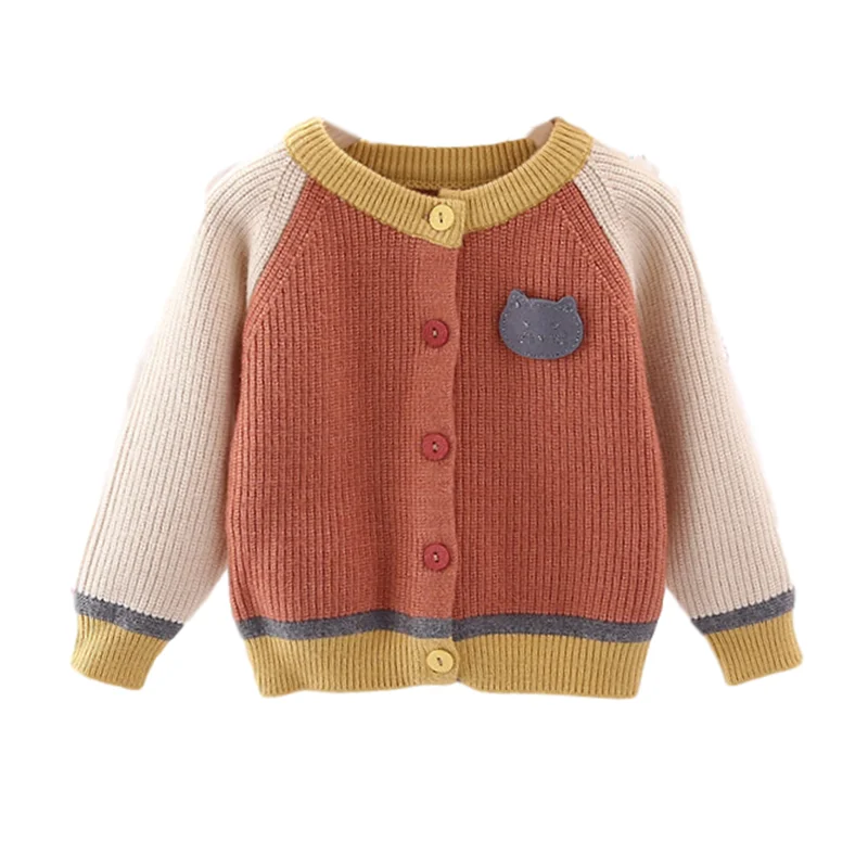 

2020 Autumn New Style Kids' Sweater Contrasting Color Boy Baby Knitwear baby knit sweater boys sweaters
