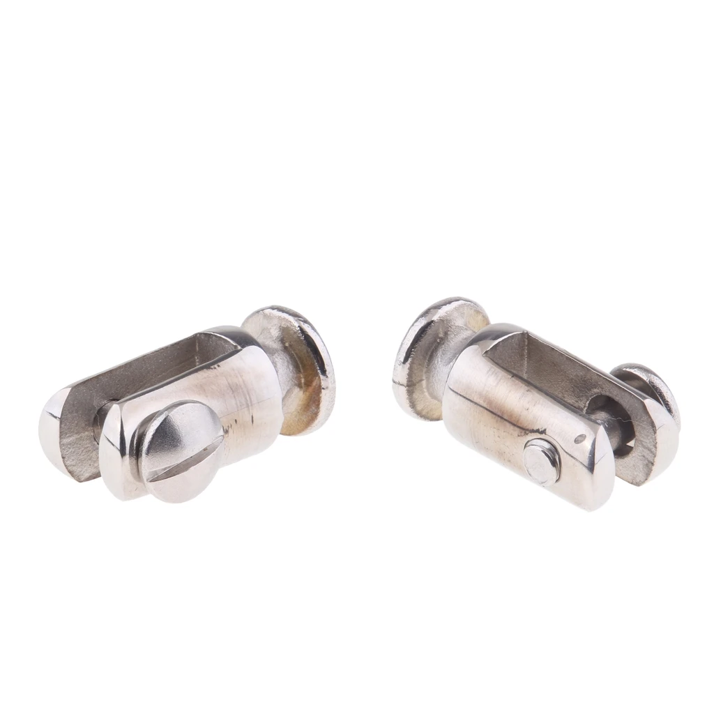 2 Pack Bimini Top Deck Hinge Mount Quick Release Post with Removable Pin Screw, 316 Stainless Steel, Easy Installation