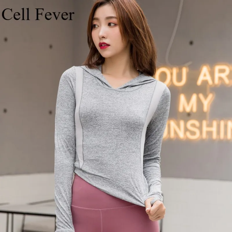 Новые женские рубашки для иоги бесшовные спортивные топы для йоги с длинными рукавами беговые быстросохнущие Укороченная рубашка Спортивная одежда