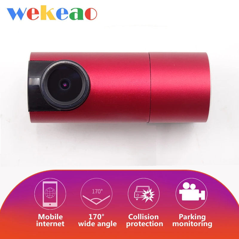

Wekeao Car DVR Wifi Camera Digital Video With 1080P HD Night Vision 24H Park Loop Recording Drive Recorder 170 degree wide angle