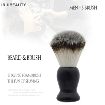 

Men'S Shaving Brush Facial Beard Cleaning Utensils Nylon Shaving Brush Salon Tools Portable Soft Bristle Brush Head