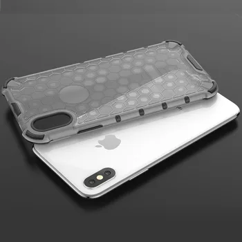 

50pcs/lot Shockproof Hybrid Cover For iPhone XS Max XR PC + TPU Honeycomb Series Case For iPhone 8 Plus 7 Plus 6S Plus