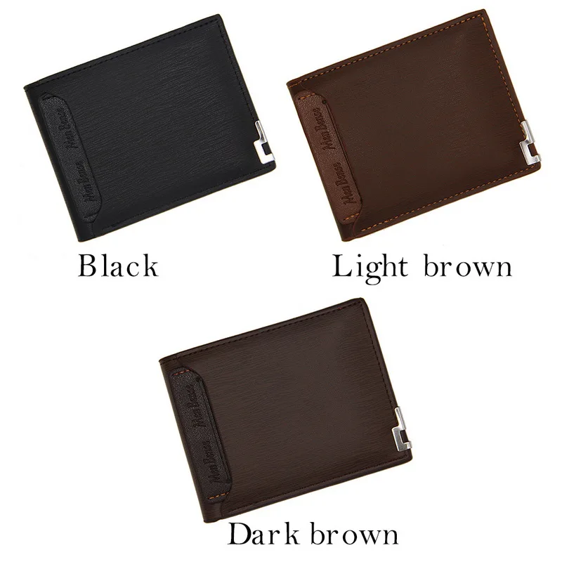 Litthing Vintage Men Leather Brand Luxury Wallet Short Slim Male Purses Money Clip Credit Card Dollar Price Portomonee Carteria