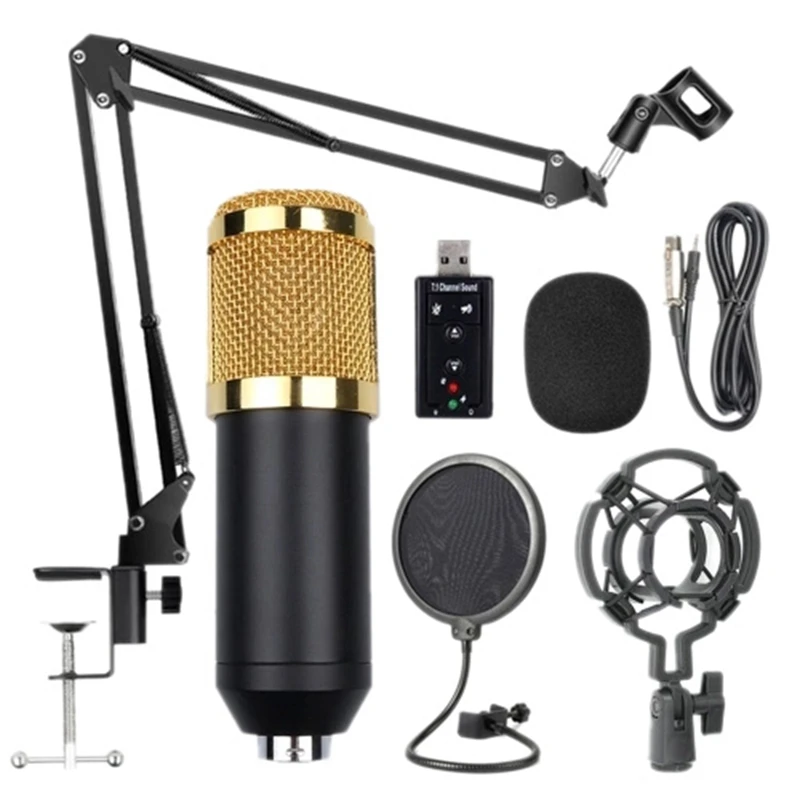 Bm800 профессиональная Подвеска для микрофона комплект Студия прямой трансляции записывающий конденсаторный микрофон набор