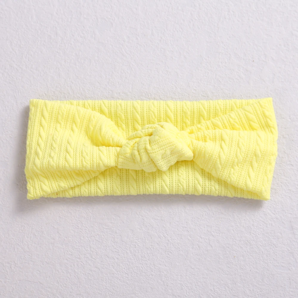 1pcs Waffle Cable Knit Knot Baby Headbands Newborn Baby Nylon Elastic Hairbands Ribbed Headband Baby Hair Accessories accessoriesbaby easter 