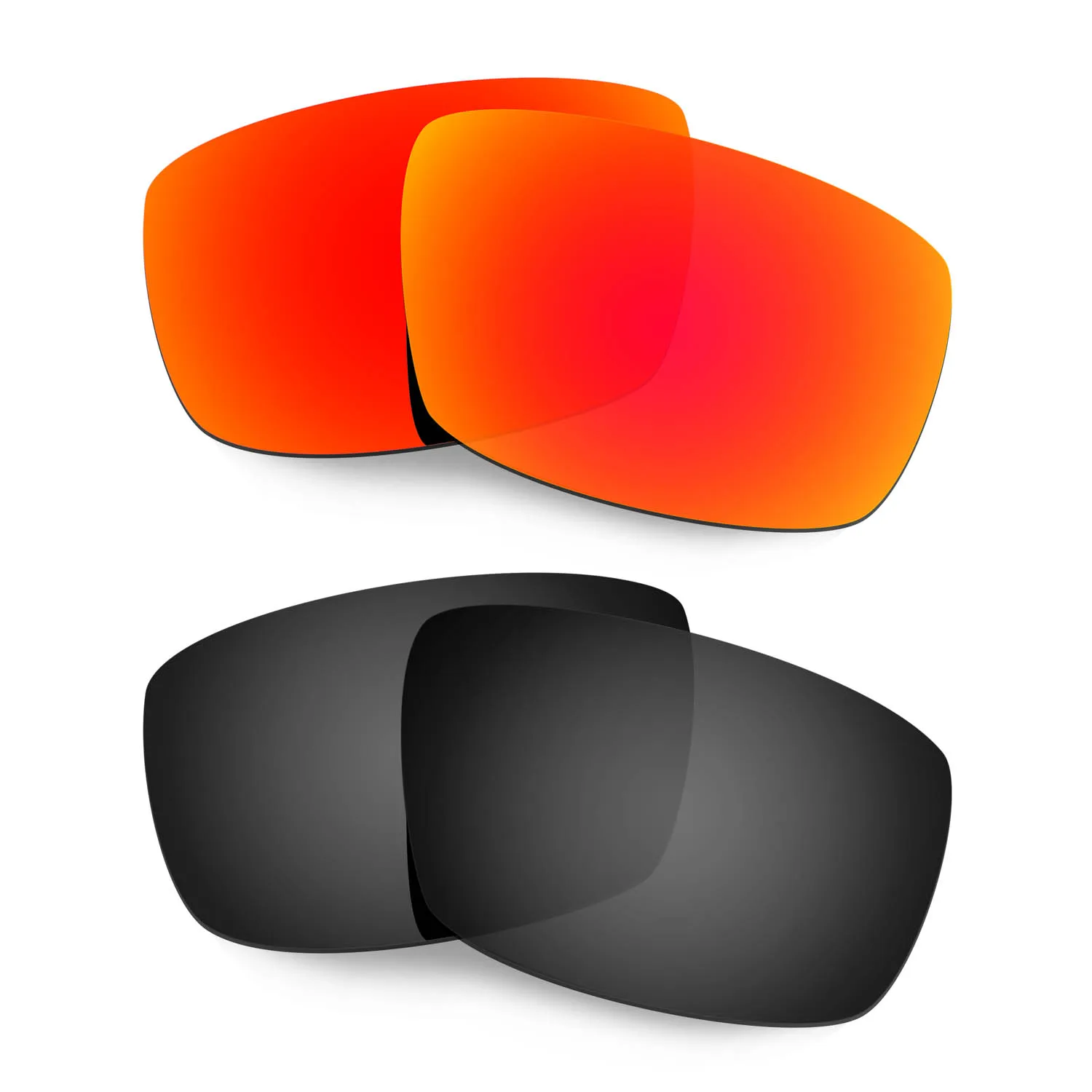 HKUCO для Spy Optic Logan солнцезащитные очки поляризованные Замена линзы 2 пары красный и черный