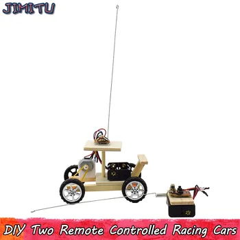 1 Set RC Car Models Assembled Toys Creative Racing Vehicle Model Kits Assembly Experiment Toy for Boy DIY Study Education Kit 1