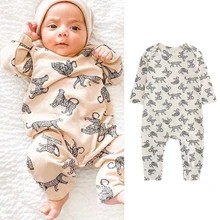 Pelele para bebés y niños pequeños, ropa de manga larga con cuello redondo, de una pieza