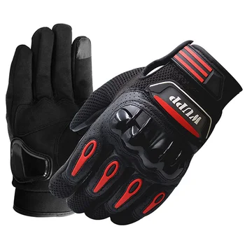 

New Leather Hand Gloves for Motorcycle Riding Touch Screen Waterproof Motocross Gloves Full Finger Warm Gloves L XL XXL