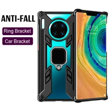 Противоударный защитный чехол для huawei mate 20 30 Pro, чехол с кольцом-держателем, Прозрачный чехол для mate 30 20 Pro, чехол на заднюю панель