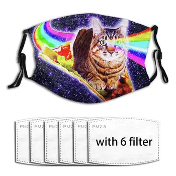

Anti-Pollution Mask Filter Face Mouth Mask Rainbow Eyes Galaxy Cat Men Women Daily Supplies Sport Reusable