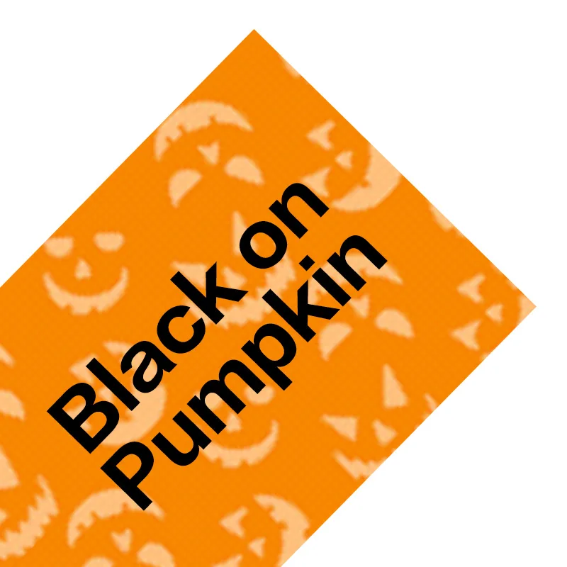 Black on Pumpkin