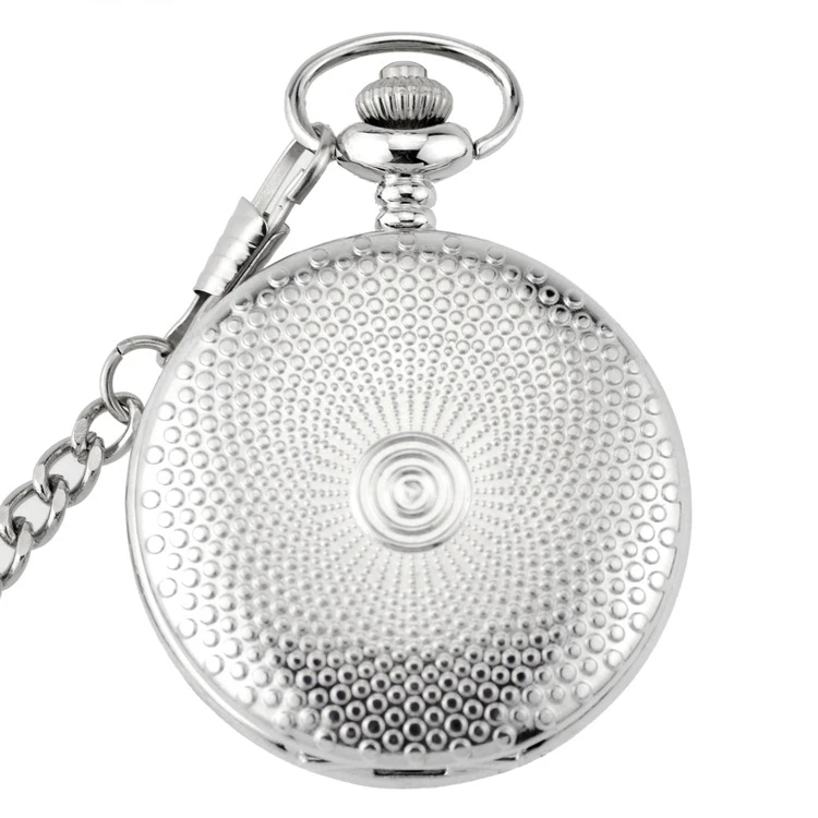 Антикварный стиль римские цифры карманные часы для мужчин и женщин серебряный корпус кварцевые в стиле стимпанк винтажный кулон ожерелье