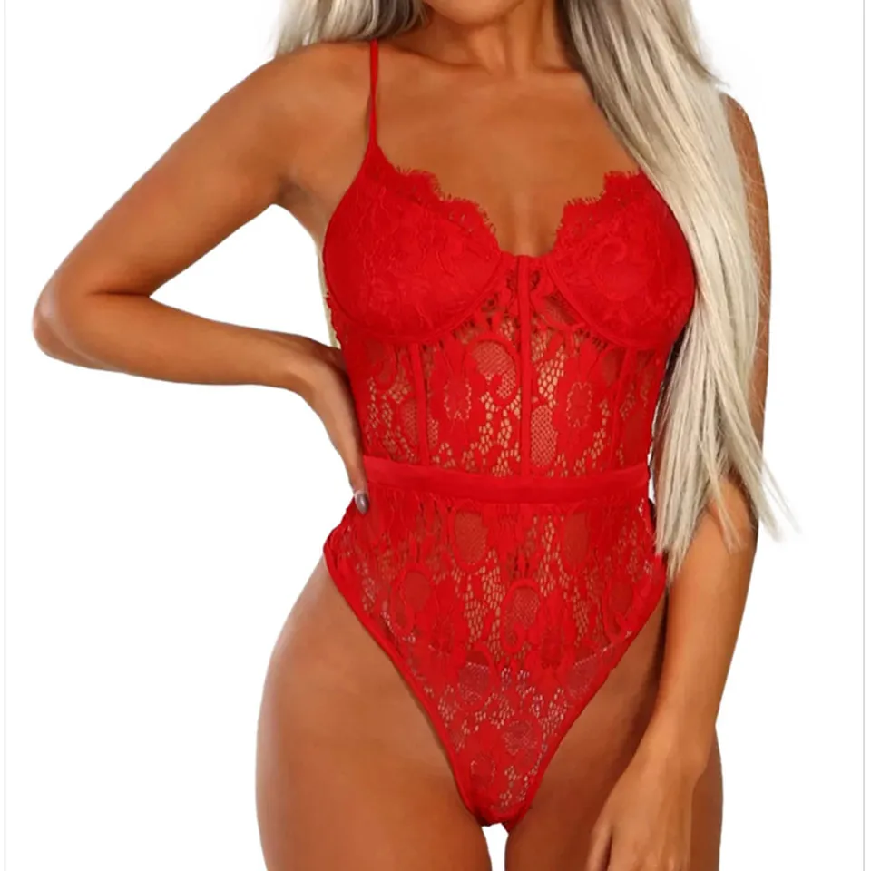 Red lingerie bodysuit Clearance