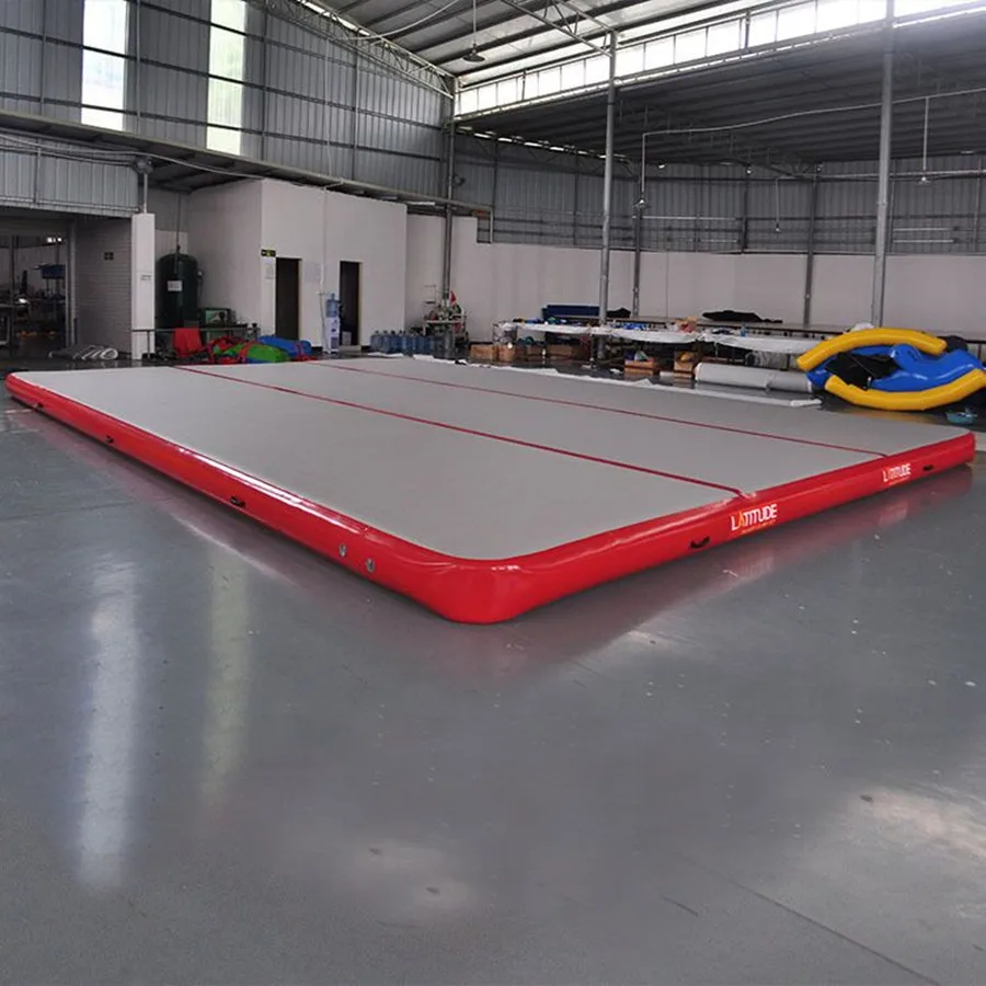 8x4x0.2m Air Mat Tumble Track Gymnastics Tumbling Mat Inflatable Gym Mats with Electric Air Pump