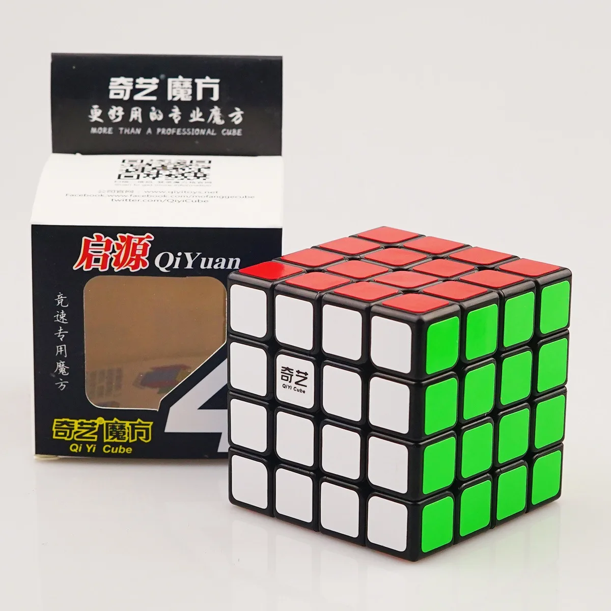 

[XMD Magic Cube Qiyuan Fourth-Order] 4-Order Game Magic Educational Toy Fourth-Order Black And White-