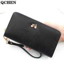 

Women's wallet long zipper clutch bag fashion ladies wallet mobile phone bag coin purse clutch bag card holder bicycle logo 753