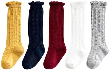 

LA0411112 Baby girls and knee socks, stockings, baby cotton socks, baby children