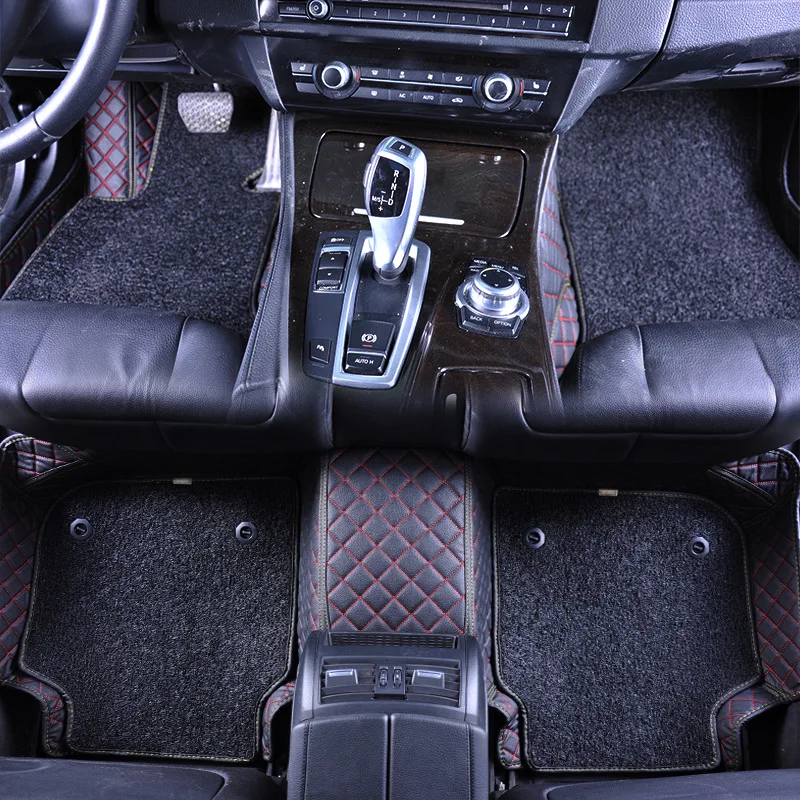 Кожаный Автомобильный Коврик для BMW 5 серии 7 3 525 Li 320 520 New X1 X5 X3 полностью закрытый