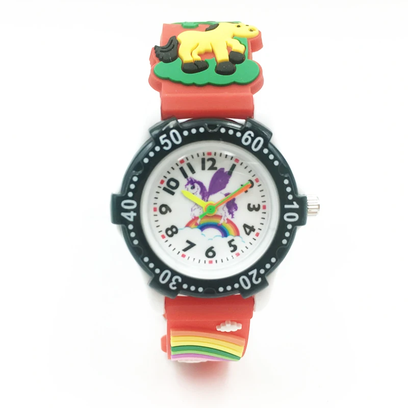 3D Jelly Silicone Kids Watches hto fashion girls watches cool boys wristwatches new cartoon clock waterproof children watches 2020 free drop shipping hot design (4)