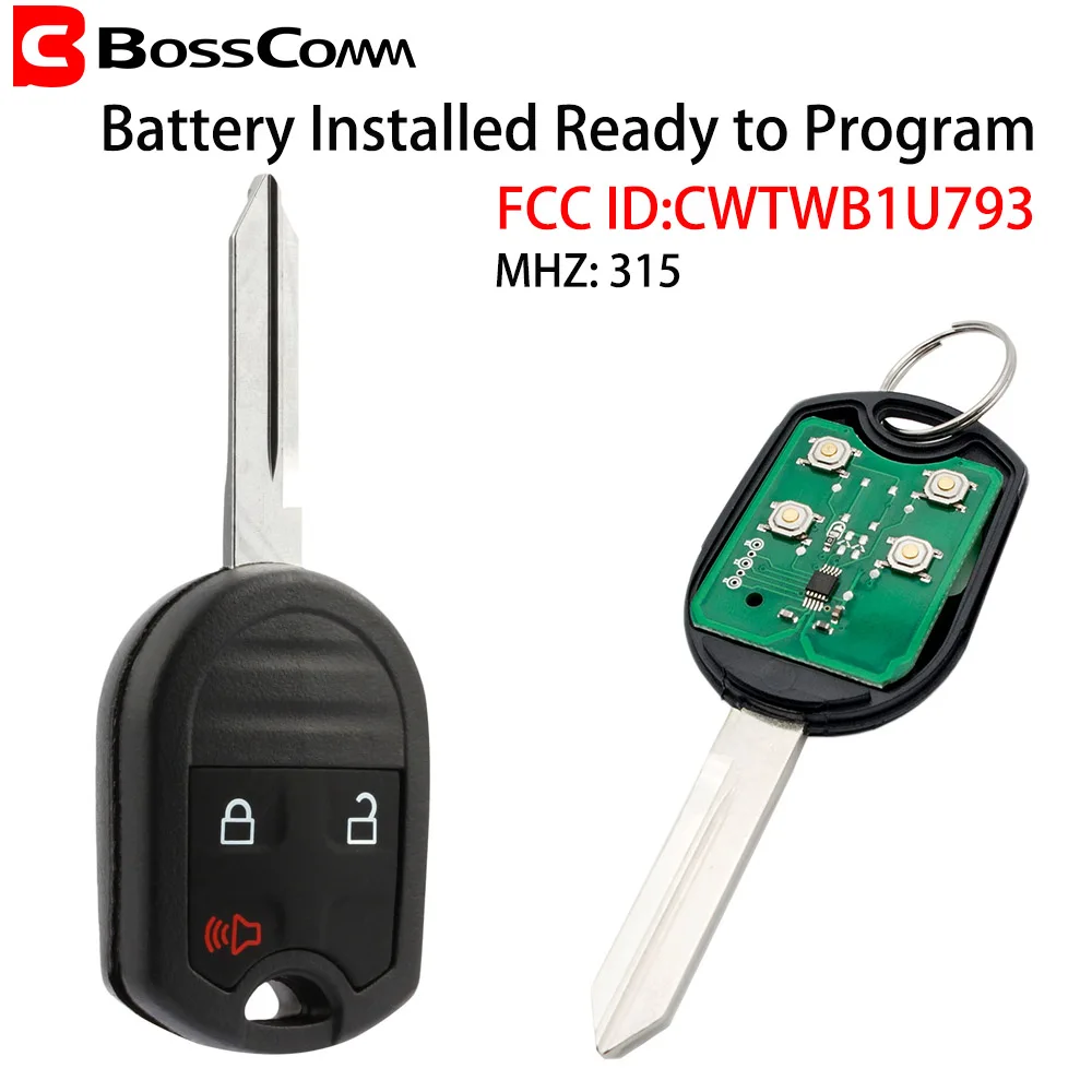 Bosscomm 2 Car Key Remote для Ford F150 F250 F350 Explorer Edge Escape Flex 3 кнопки без ключа входа Fob|Ключ от