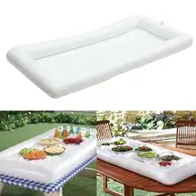 ПВХ надувной пивной стол бассейн поплавок летние вечерние воды матрас бар обслуживания салат буфет охладитель льда напиток для пикника стол