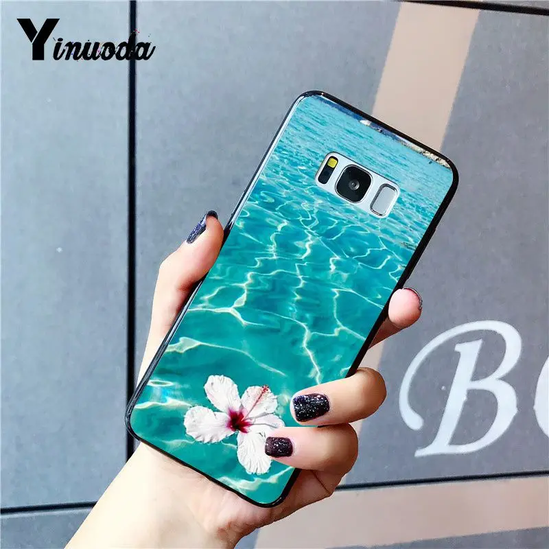 Yinuoda синий морской Чехол черный мягкий чехол для телефона samsung Galaxy S9 plus S7 edge S6 edge plus S10 S8 plus чехол - Цвет: A6