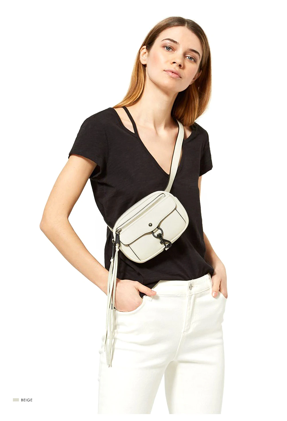 CEZIRA Новый модный стиль Женская веганская кожаная поясная сумка для девочек поясная сумка карман с бахромой дамская сумка PU поясная сумка