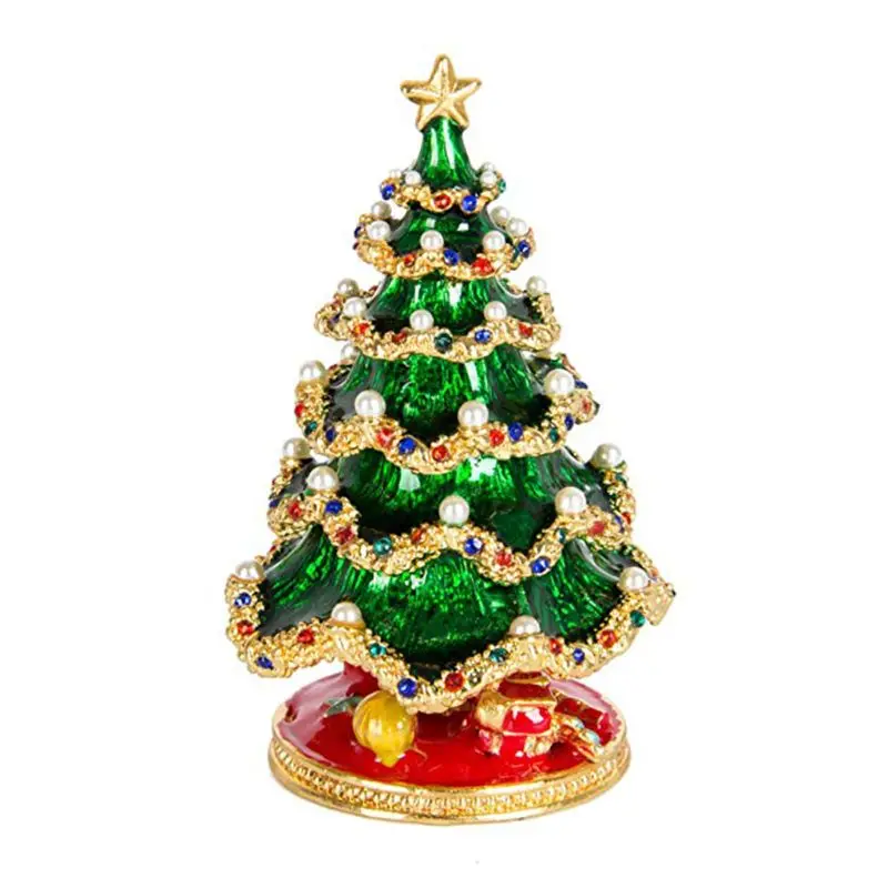 Рождественская елка, коробка для безделушек, органайзер для ювелирных изделий, коробка для безделушек, уникальный подарок X3UD
