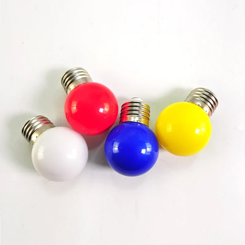 Led 전구 led E27 램프 Bomlillas 글로브 Lampada RGB Led 조명 다채로운 AC 220V SMD 2835 손전등 3W G45 Led 전구 휴일 조명